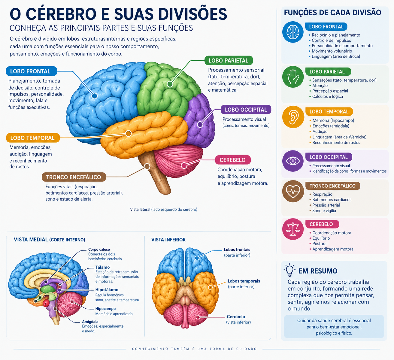 Cérebro e suas Divisões